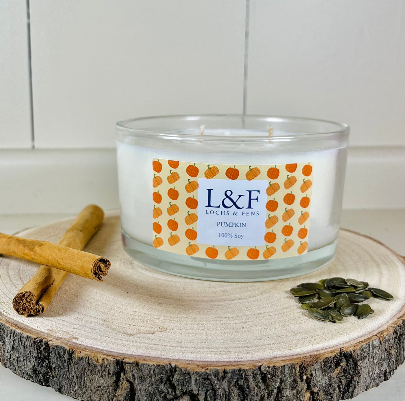 Double Wick Soy Candle - Pumpkin