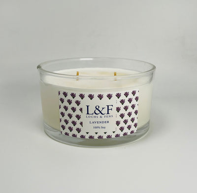 Double wick Soy Candle - Lavender