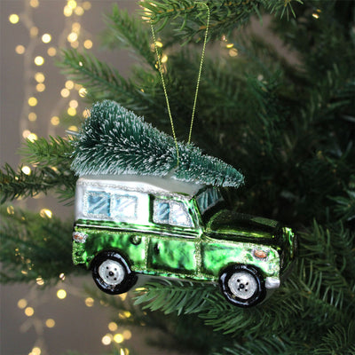 Glass Bauble - Green Defender