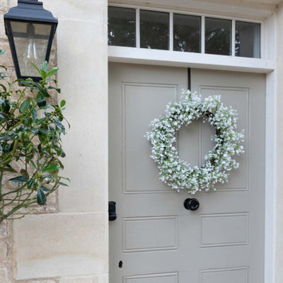 Spring Gypsophila Faux Wreath