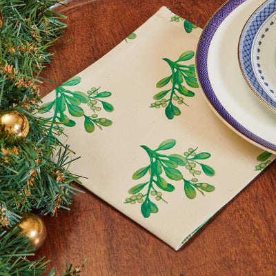 Christmas Napkins - Mistletoe