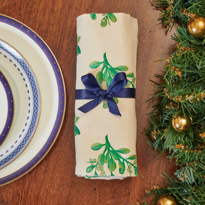 Christmas Napkins - Mistletoe