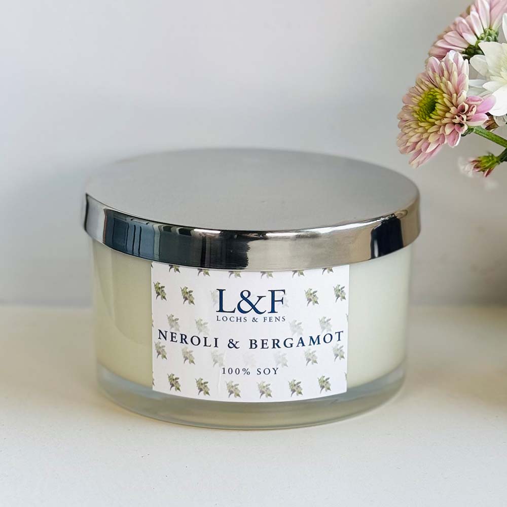 Double Wick Soy Candle - Neroli & Bergamot