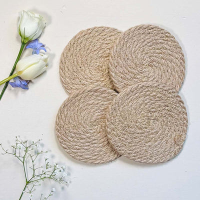 Seagrass Coasters - Neutral  (Set of 4)
