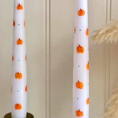 Hand Painted Candles - Pumpkins