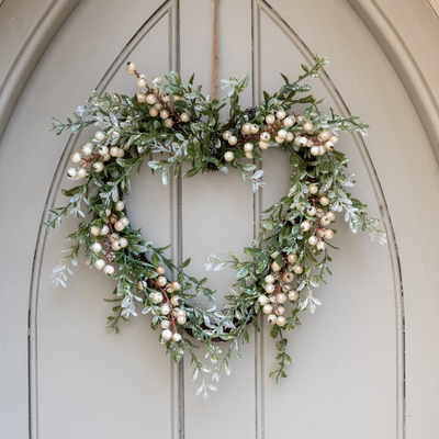 Sparkle Berry Heart Wreath