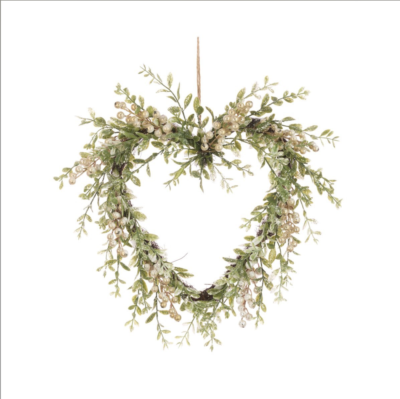 Sparkle Berry Heart Wreath