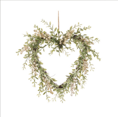 Sparkle Berry Heart Wreath
