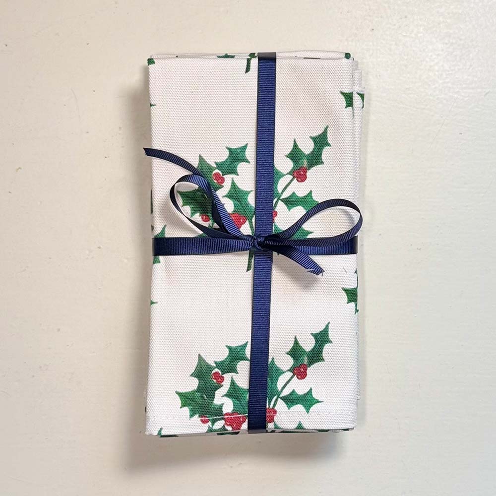 Christmas Napkins (set of 4) - Holly