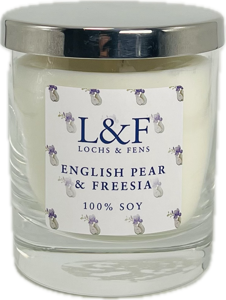 Single Wick Soy Candle - English Pear & Freesia