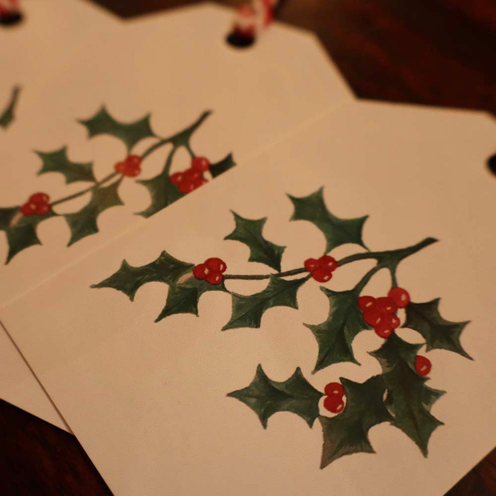Christmas Gift Tags - Holly