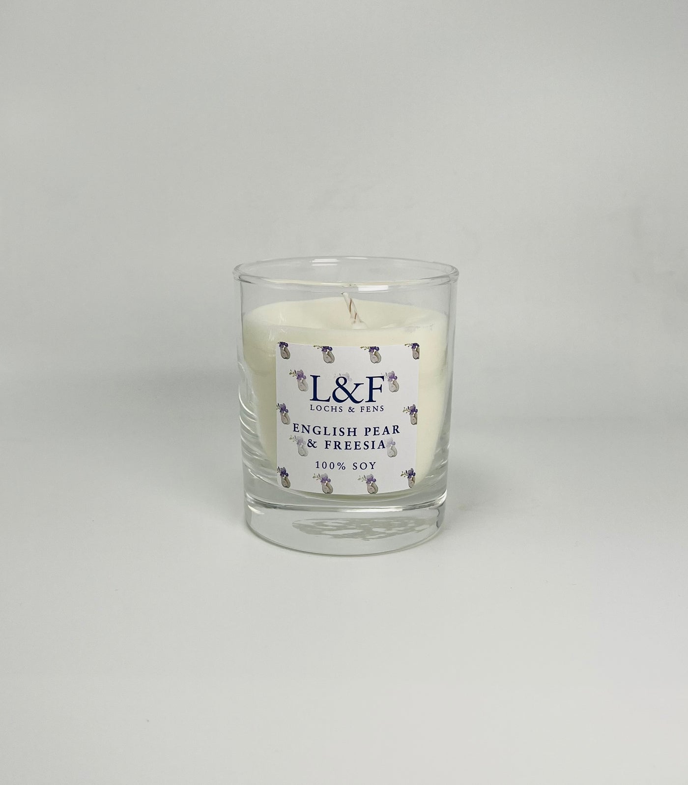 Single Wick Soy Candle - English Pear & Freesia