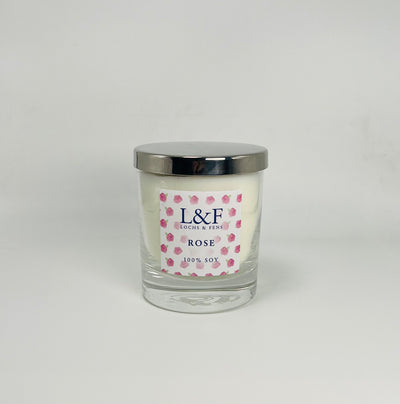 Single wick Soy Candles - Rose