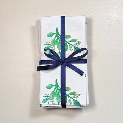 Christmas Napkins (set of 4) - Mistletoe
