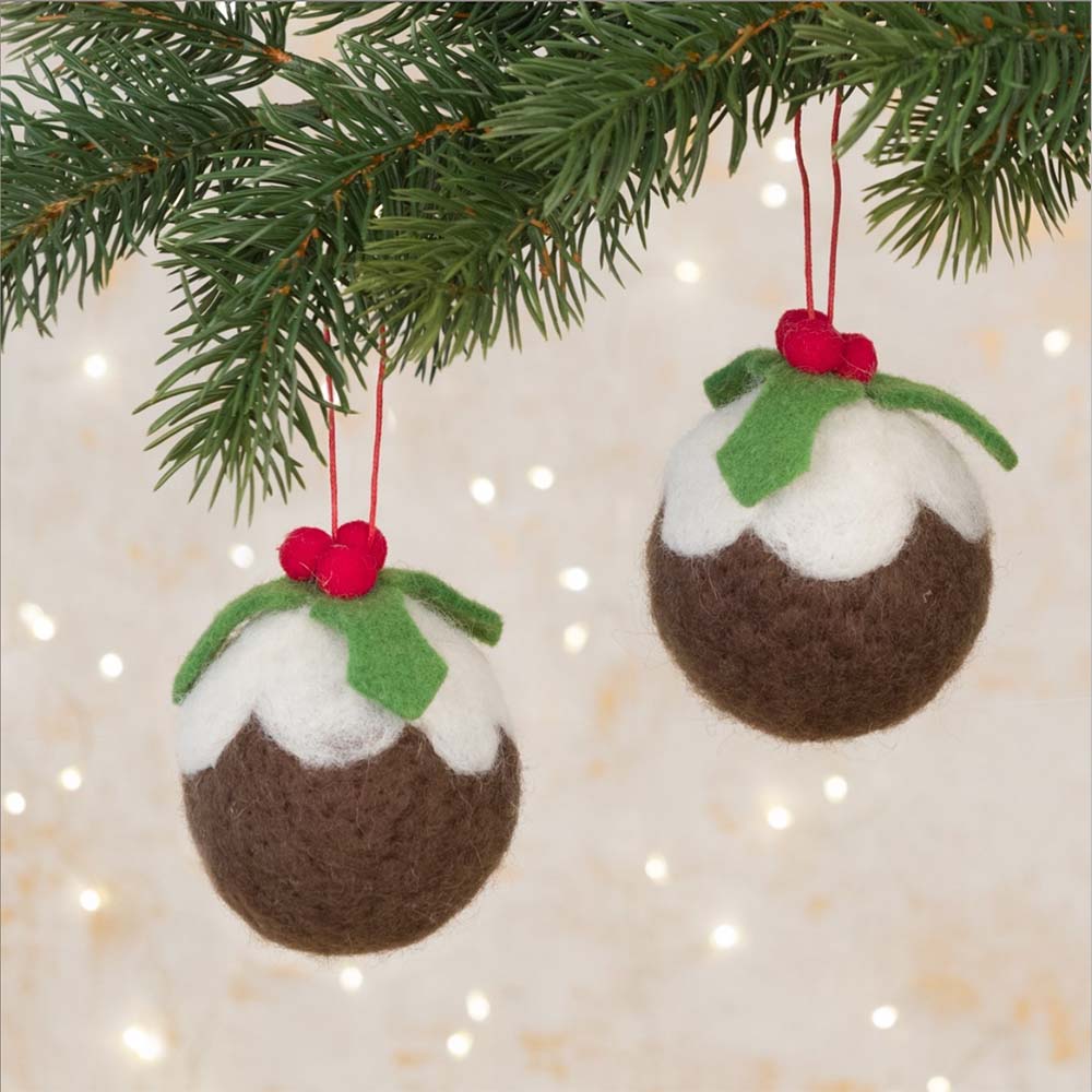 Felt Bauble - Christmas Pudding