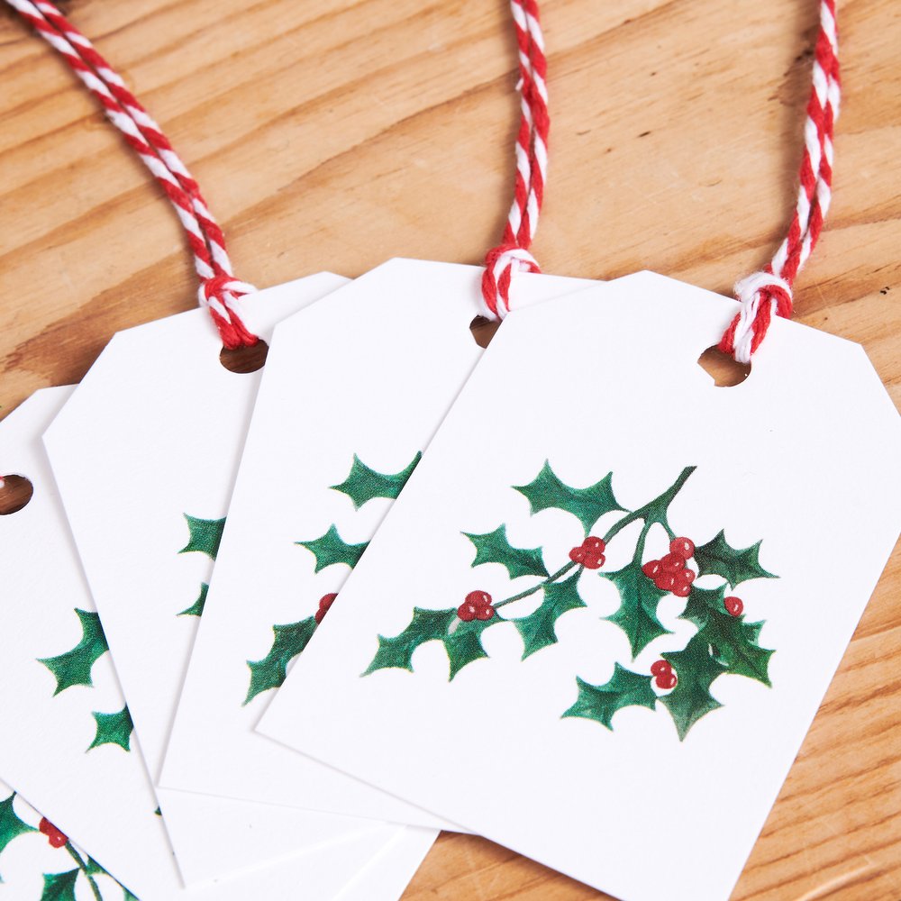 Christmas Gift Tags - Holly