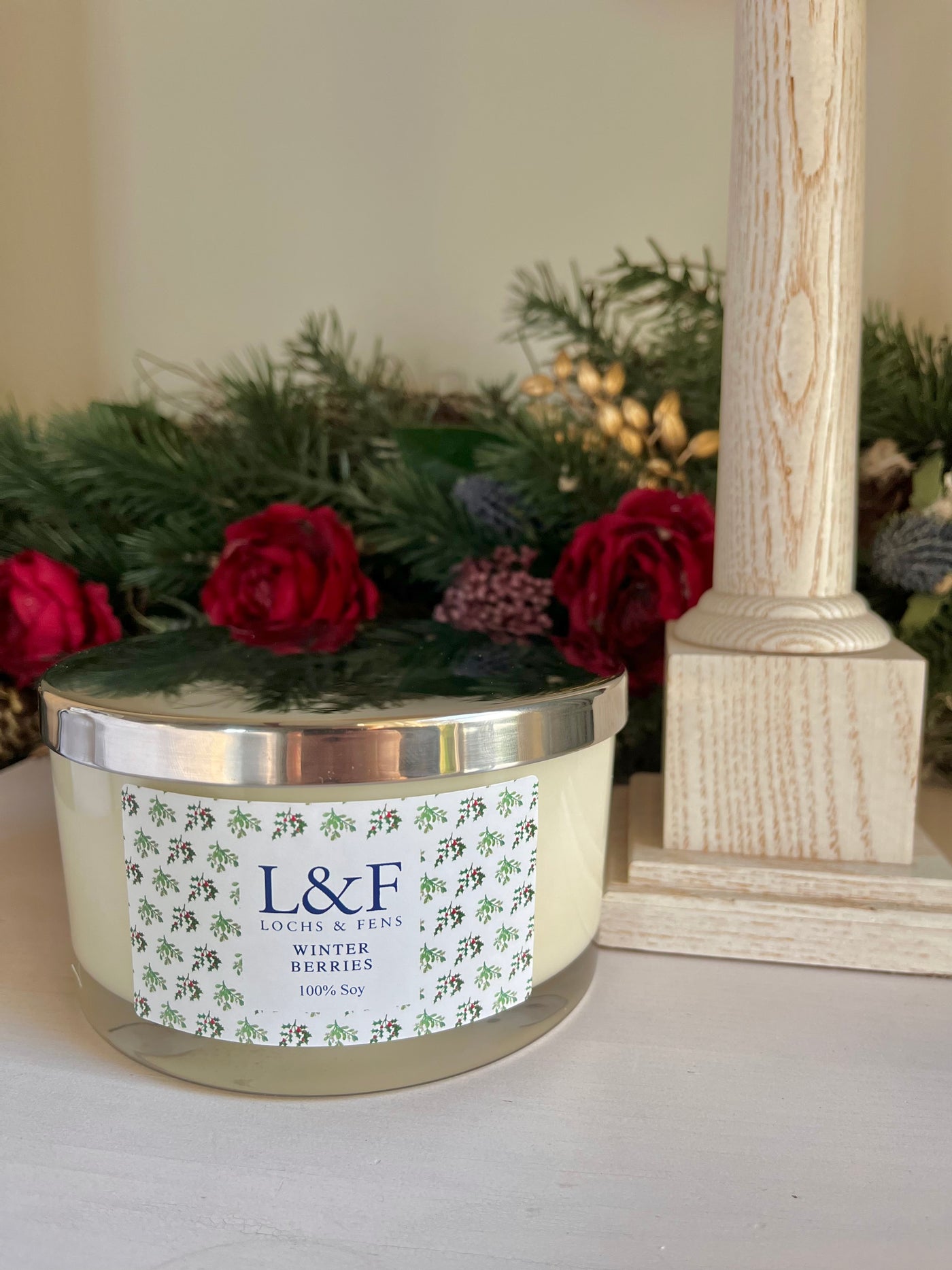 Christmas Double Wick Candle - Winter Berries