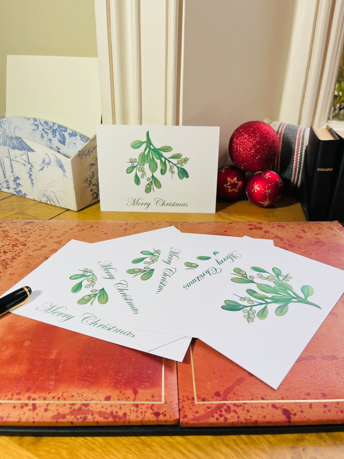 Christmas Cards - Mistletoe