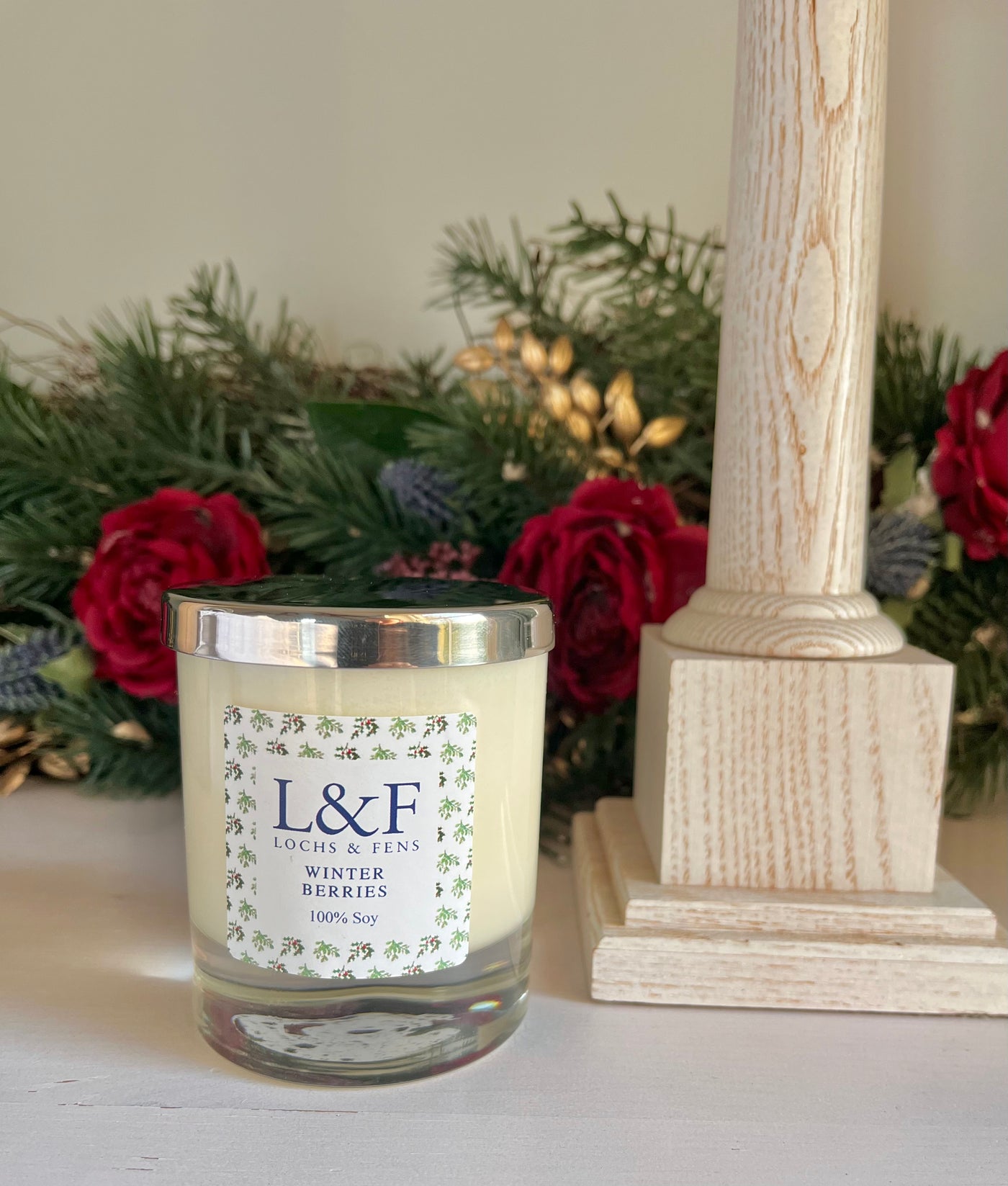 Christmas Single Wick Candle - Winter Berries